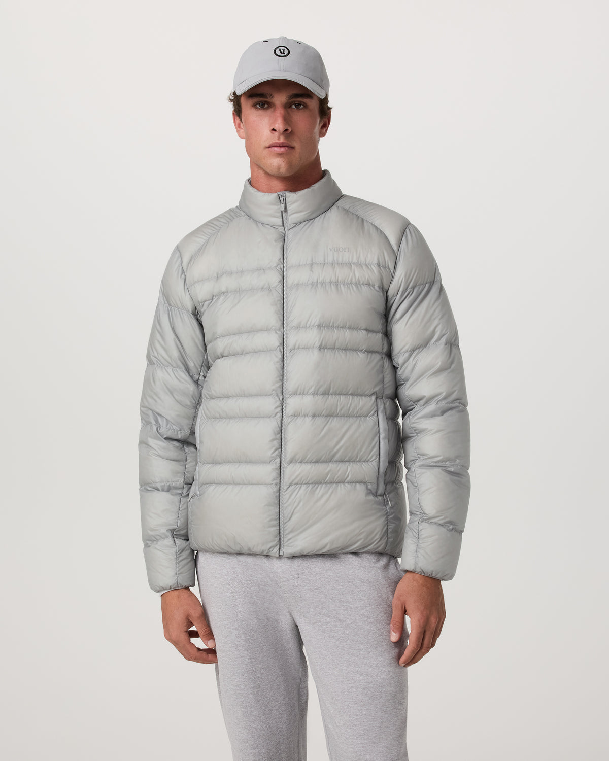 Men Vuori Coordinate Down Jacket Men's Sea Fog Ultra-Light Jacket
