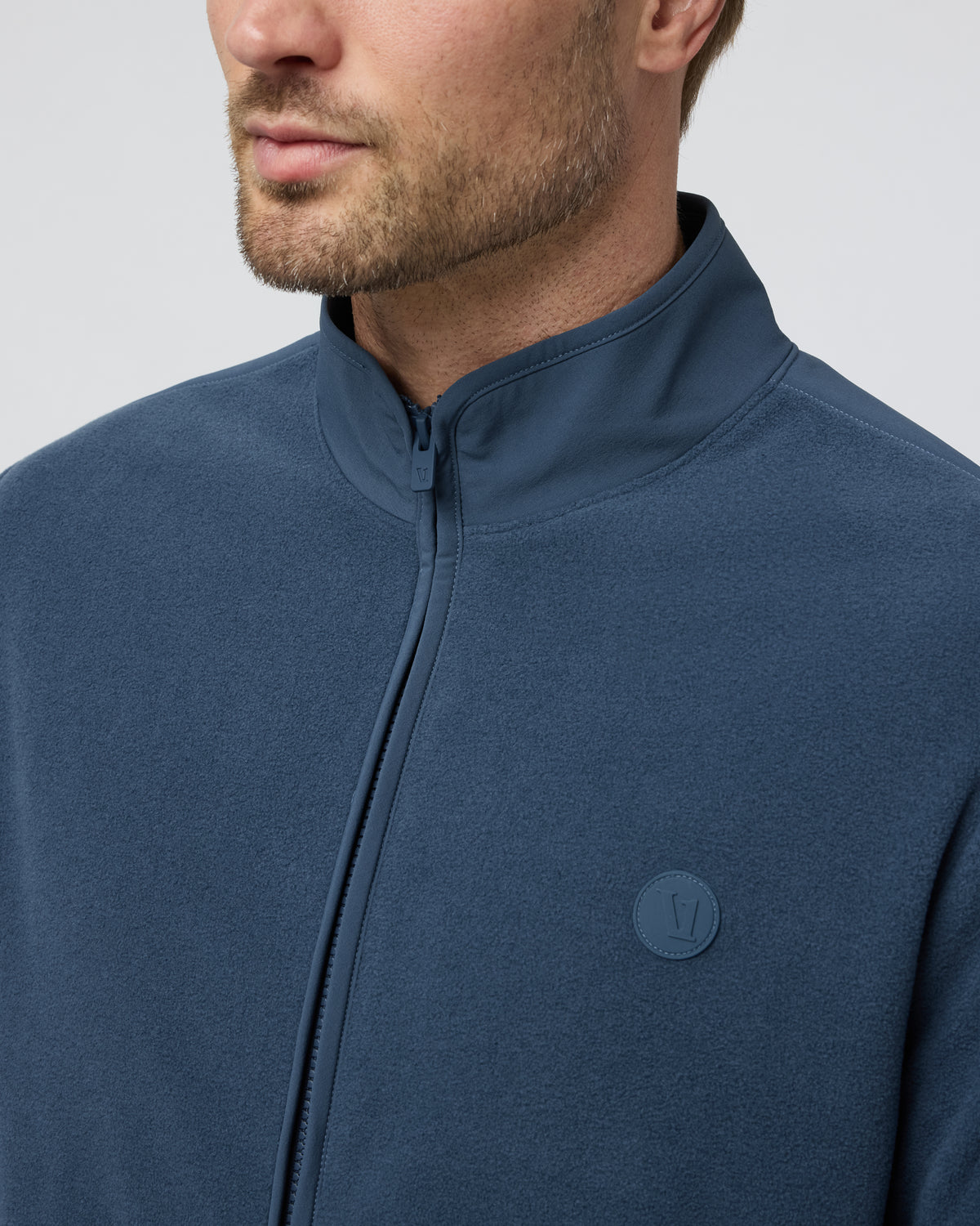 Men Vuori Aspen Full Zip Jacket Pacific Fleece Jacket
