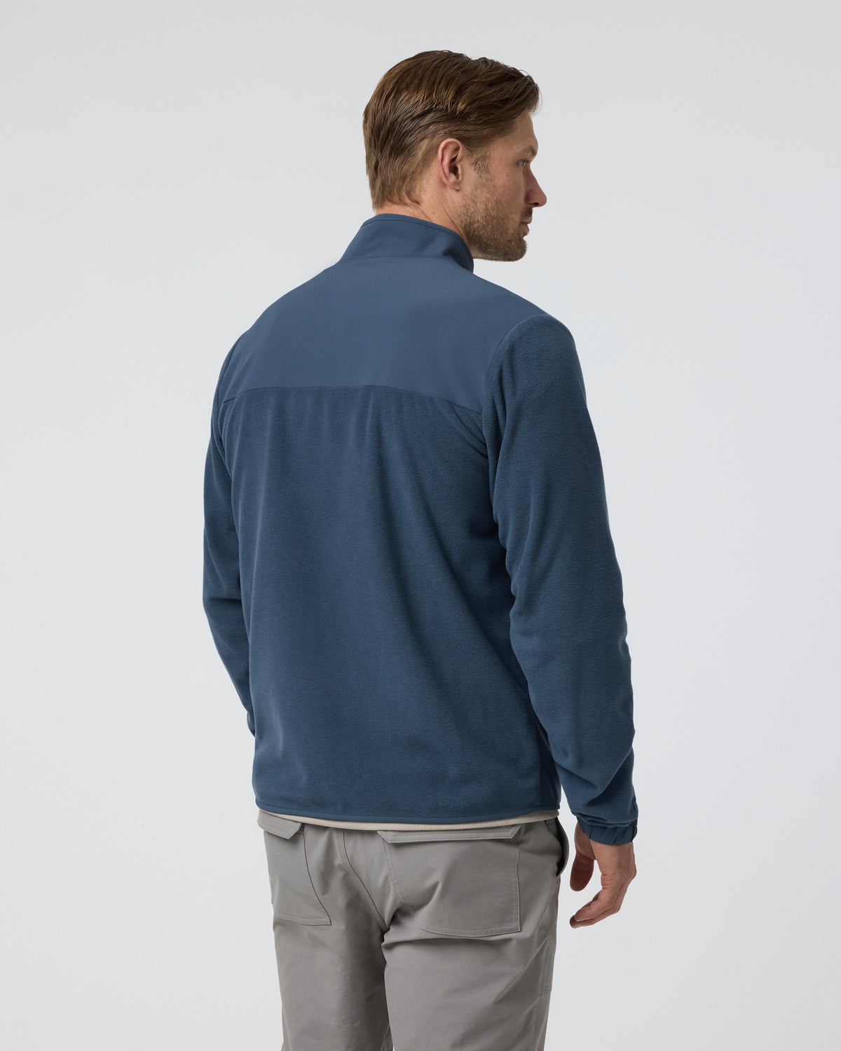 Men Vuori Aspen Full Zip Jacket Pacific Fleece Jacket