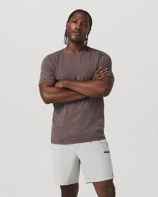 Men Vuori Tuvalu Tee Men's Cotton Short Sleeve T-Shirt in Timber