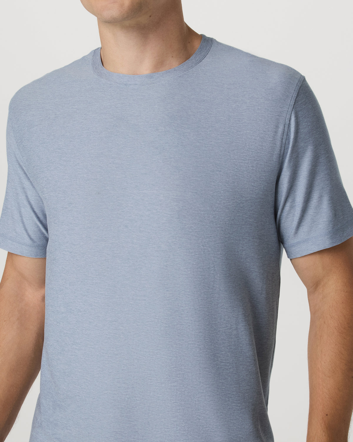 Men Vuori Strato Tech Tee Men's Blue Dusk Heather T-Shirt