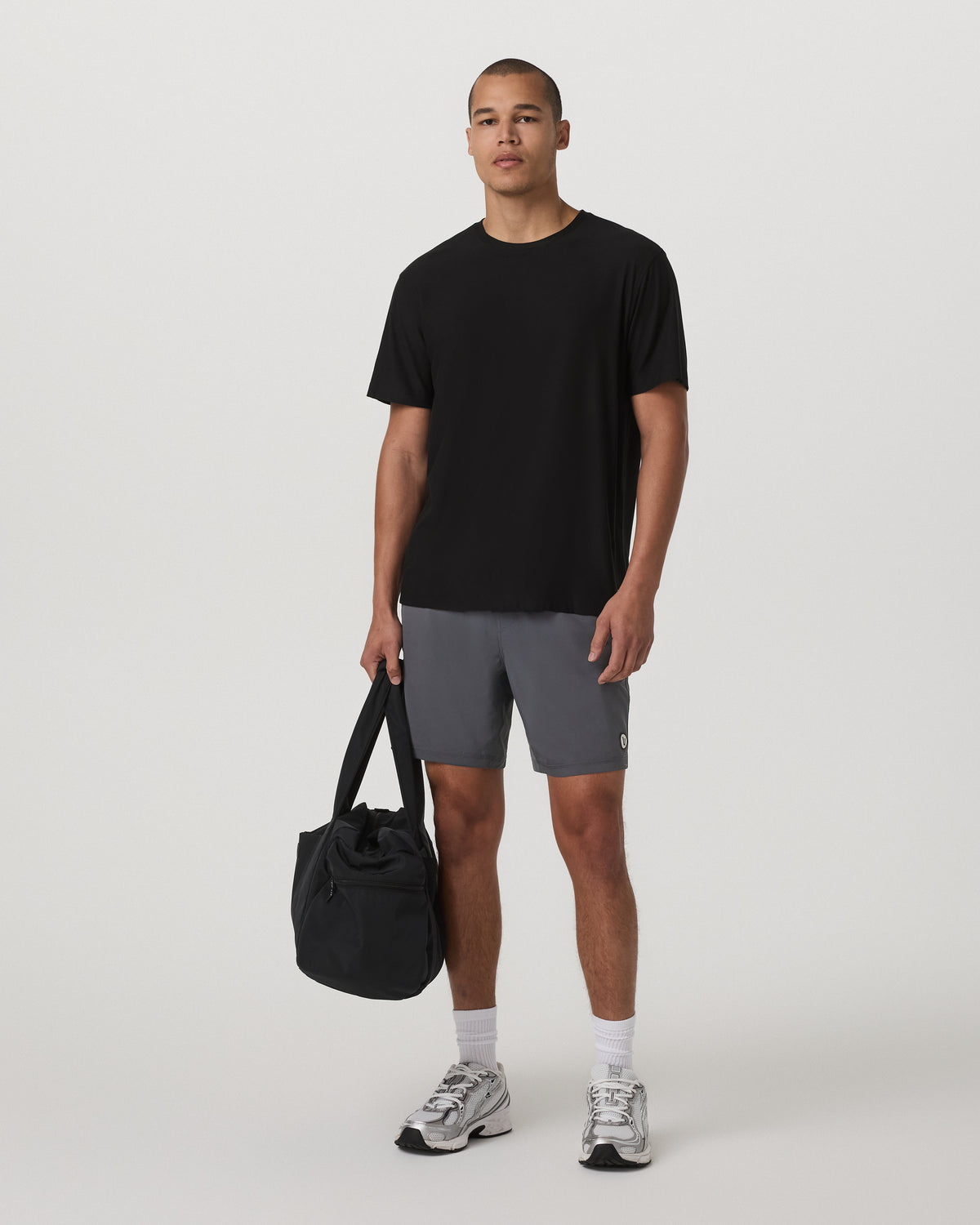 Men Vuori Short Sleeve Strato Tee - Relaxed Fit Men's Black Shirt