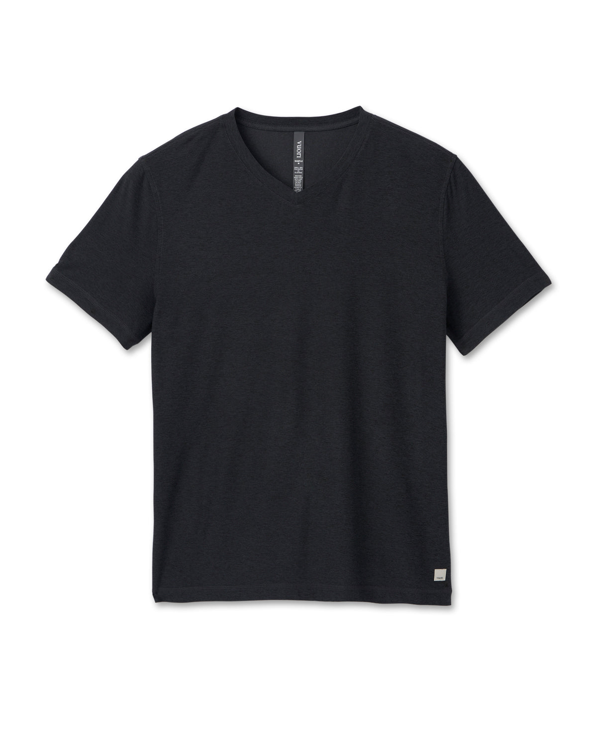 Men Vuori Strato Tech V-Neck Charcoal V-Neck Workout Shirt