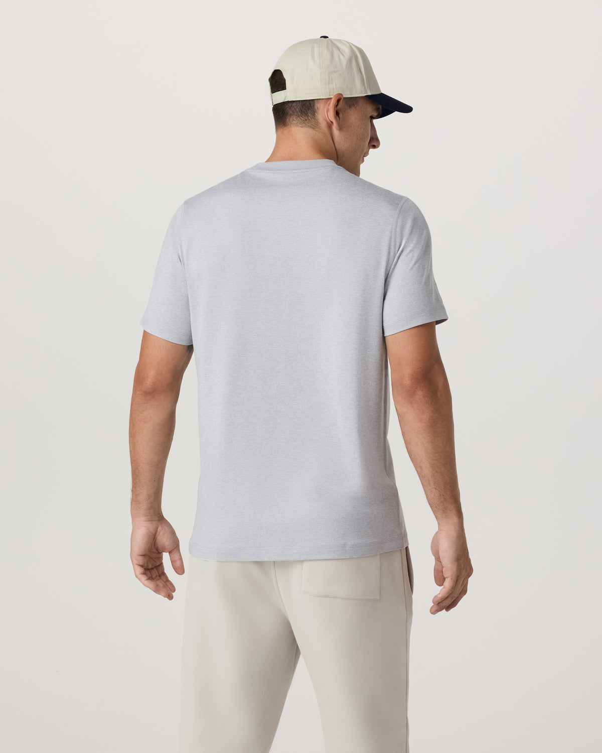 Men Vuori Short Sleeve Ponto Performance Tee Platinum Heather