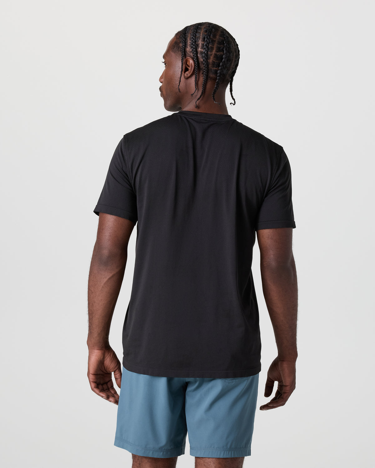 Men Vuori Short Sleeve Clearview Seamless Tee Black