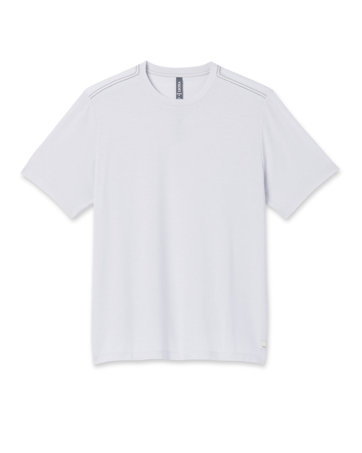 Men Vuori Current Tech Tee Men's Frost Grey Lightweight Shirt