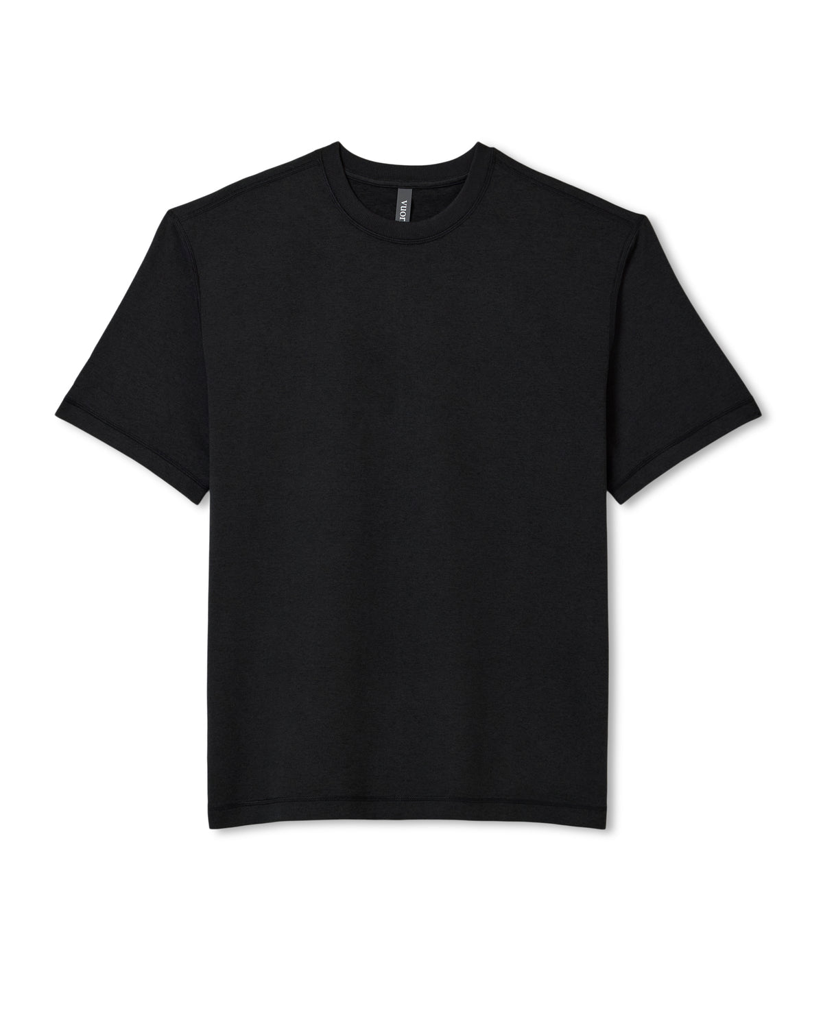 Men Vuori Men's Short Sleeve Ponto Tee - Relaxed Black Heather