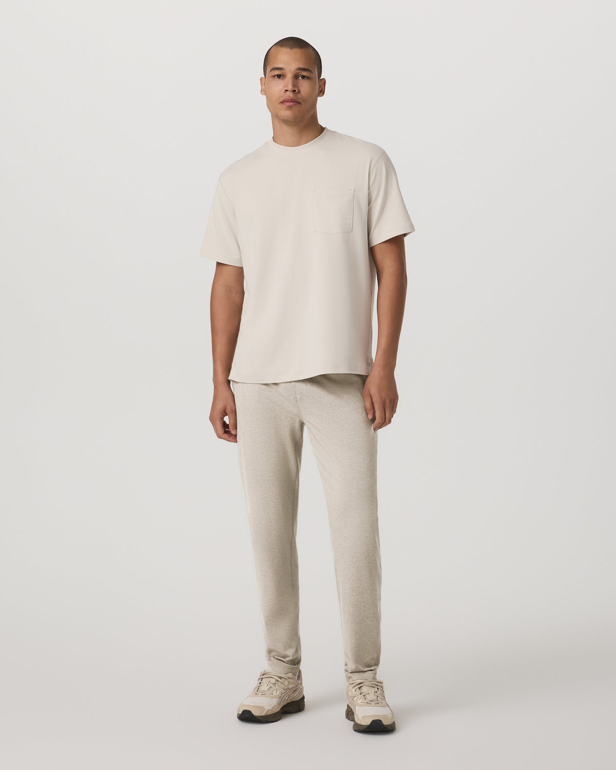 Men Vuori Men's Short Sleeve Ponto Pocket Tee - Relaxed Fit Bone