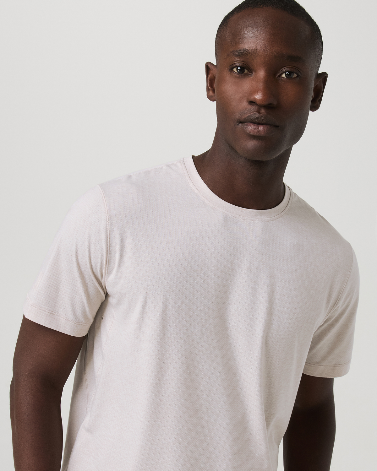 Men Vuori Short Sleeve Everyday Tee Men's Oatmeal Heather Shirt