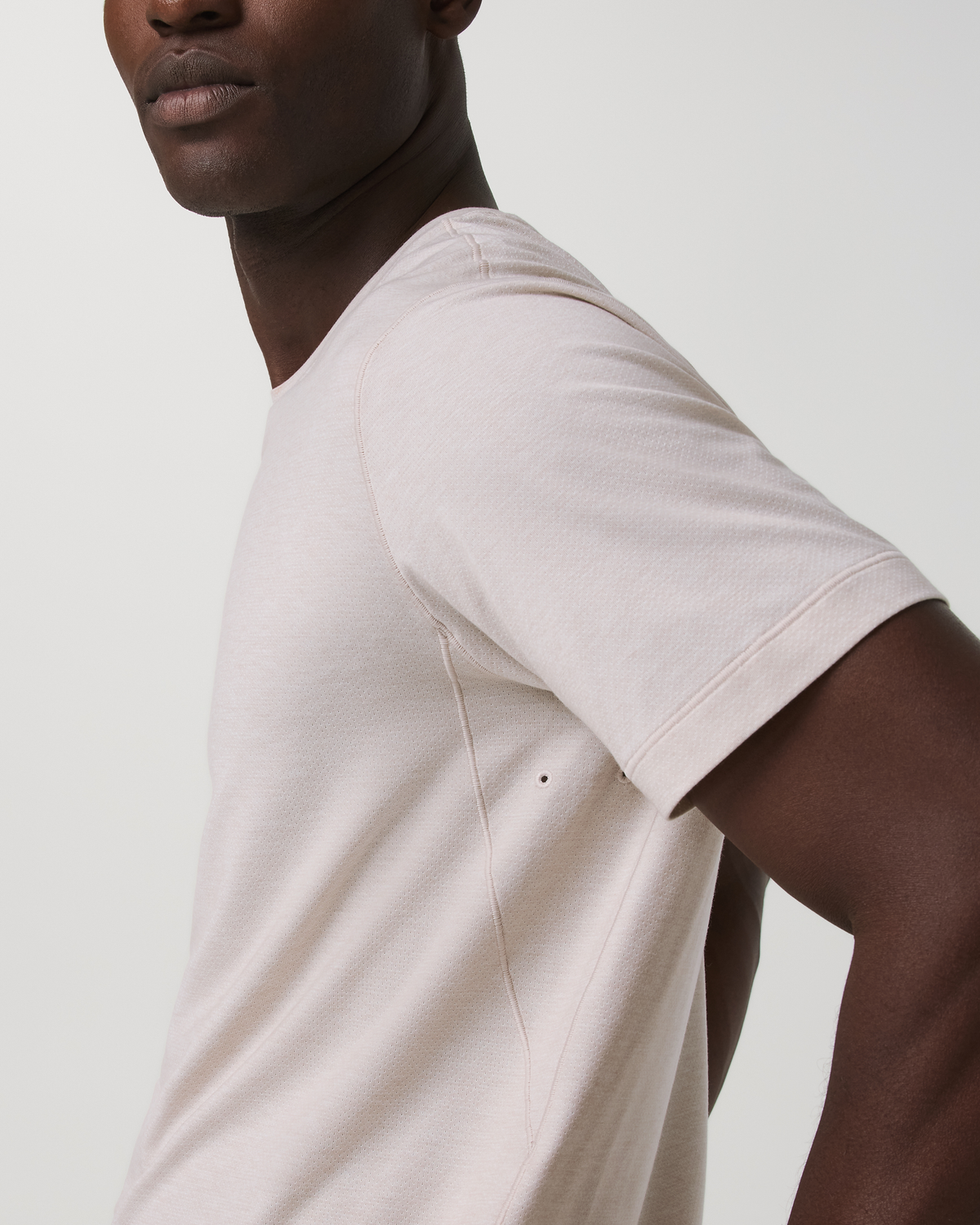 Men Vuori Short Sleeve Everyday Tee Men's Oatmeal Heather Shirt