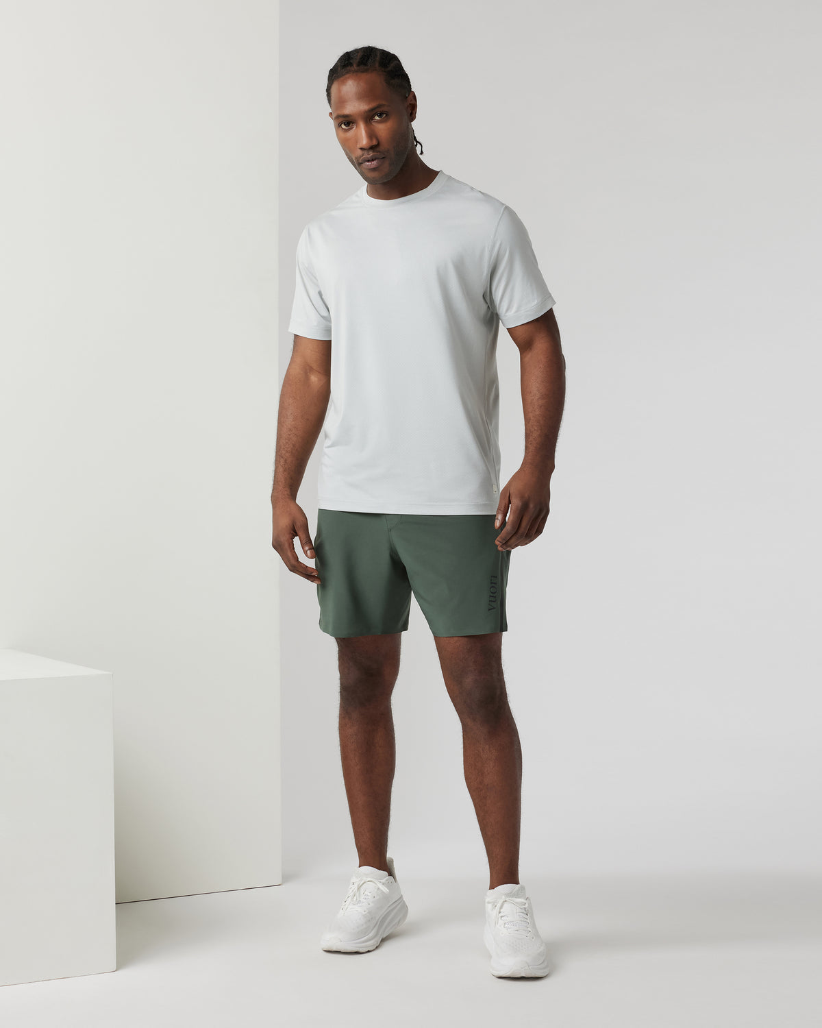 Men Vuori Tradewind Performance Tee 2.0 Sky Grey Heather