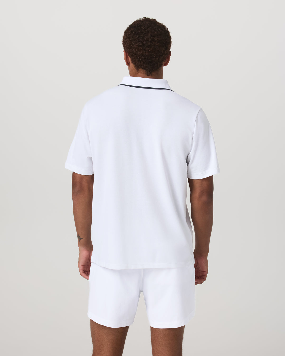 Men Vuori Short Sleeve Gamepoint Polo 2.0 Men's White Polo Shirt