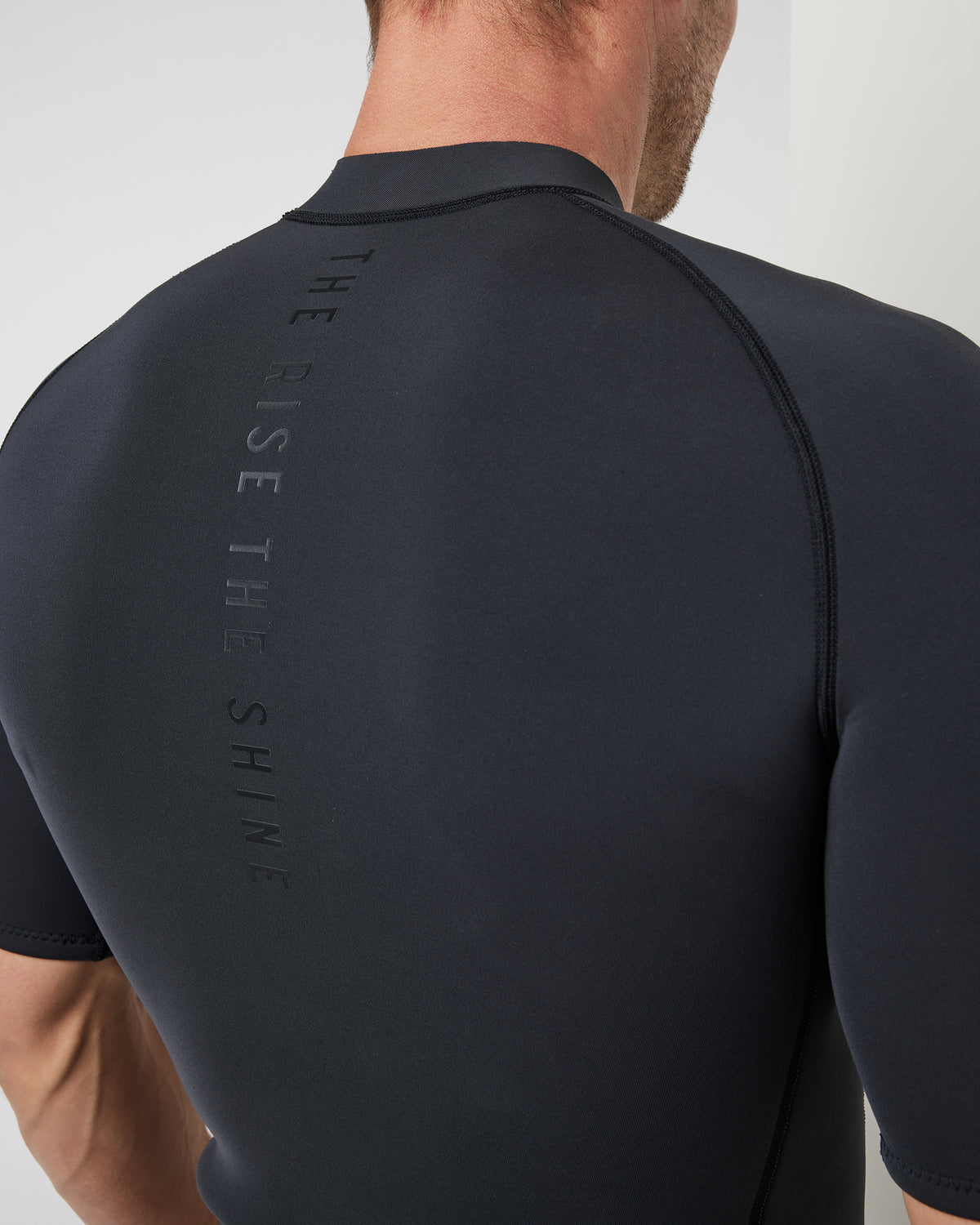 Men Vuori Short Sleeve Yulex Wetsuit Top Washed Black