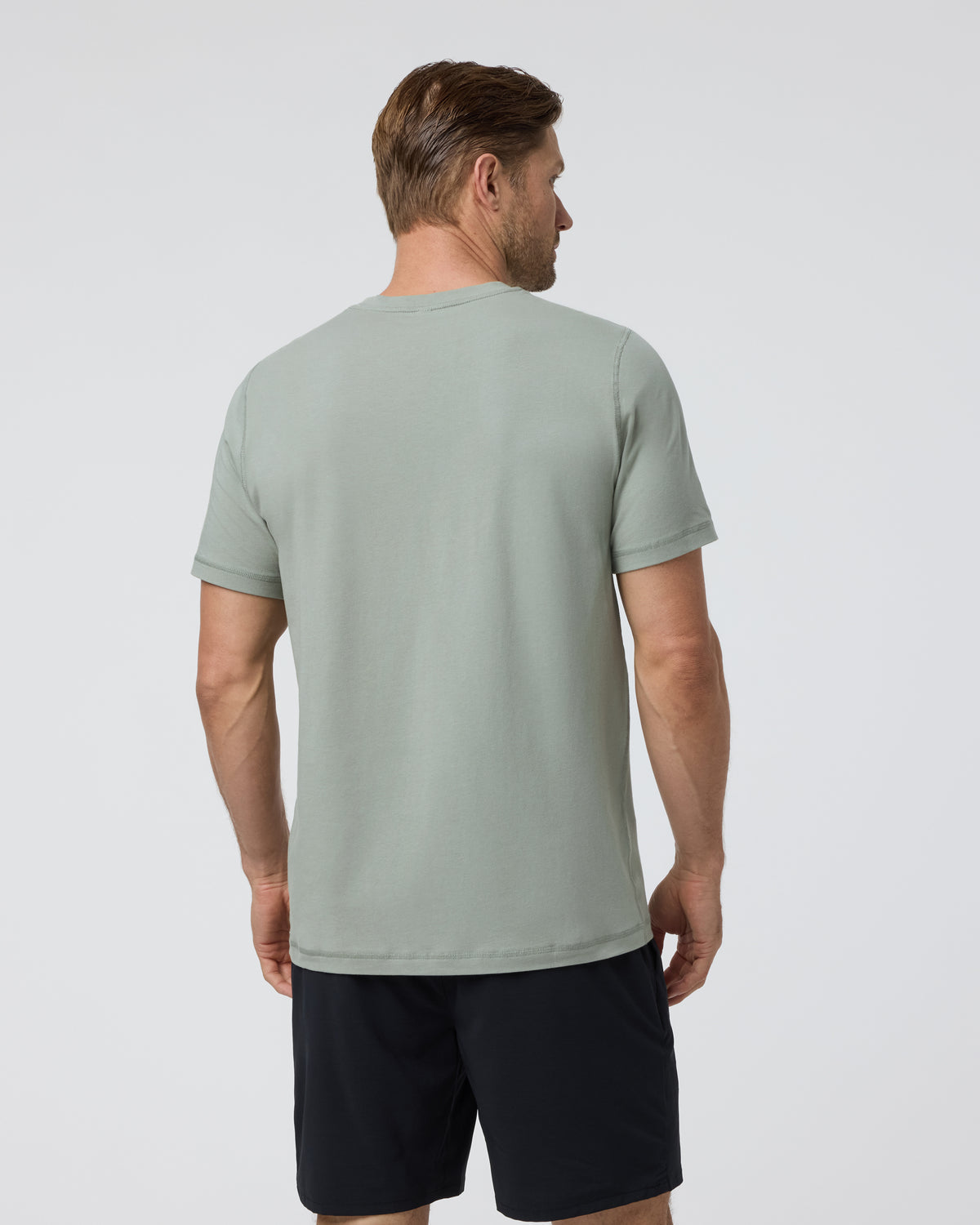 Men Vuori Tuvalu Tee Agave Green Cotton T-Shirt