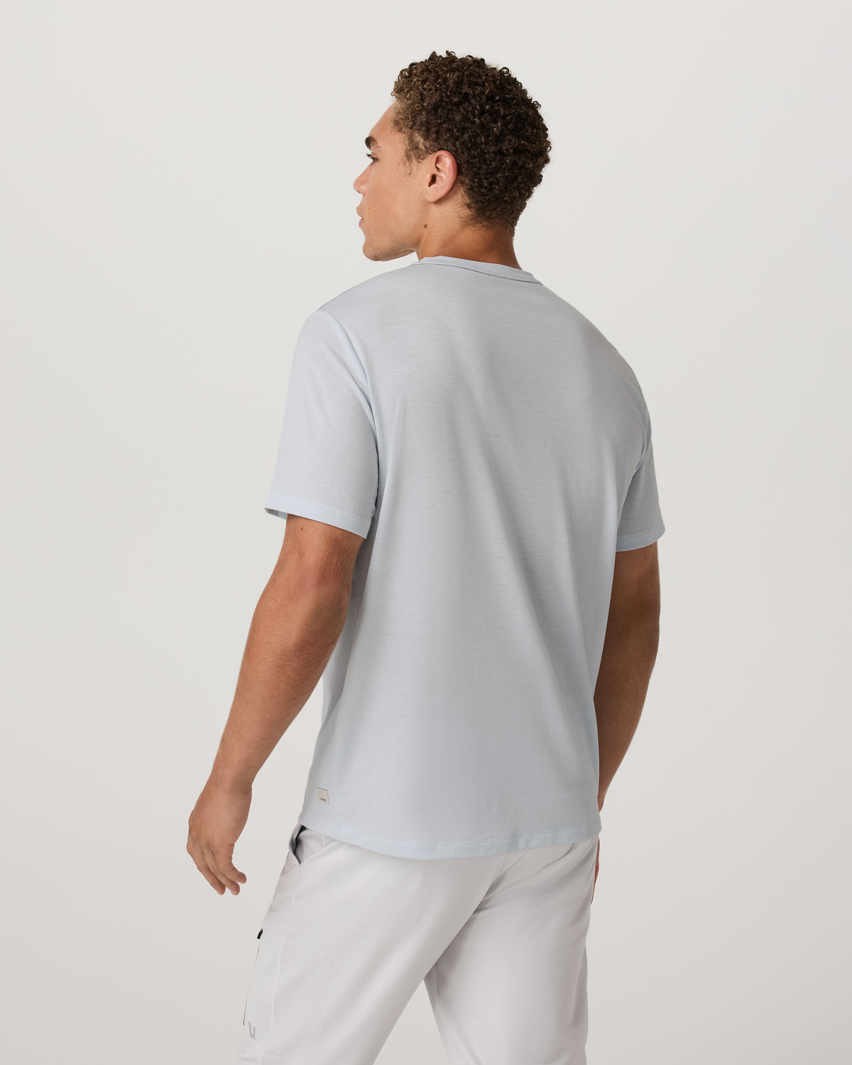 Men Vuori Current Tech Tee Men's Performance Shirt in Light Mist