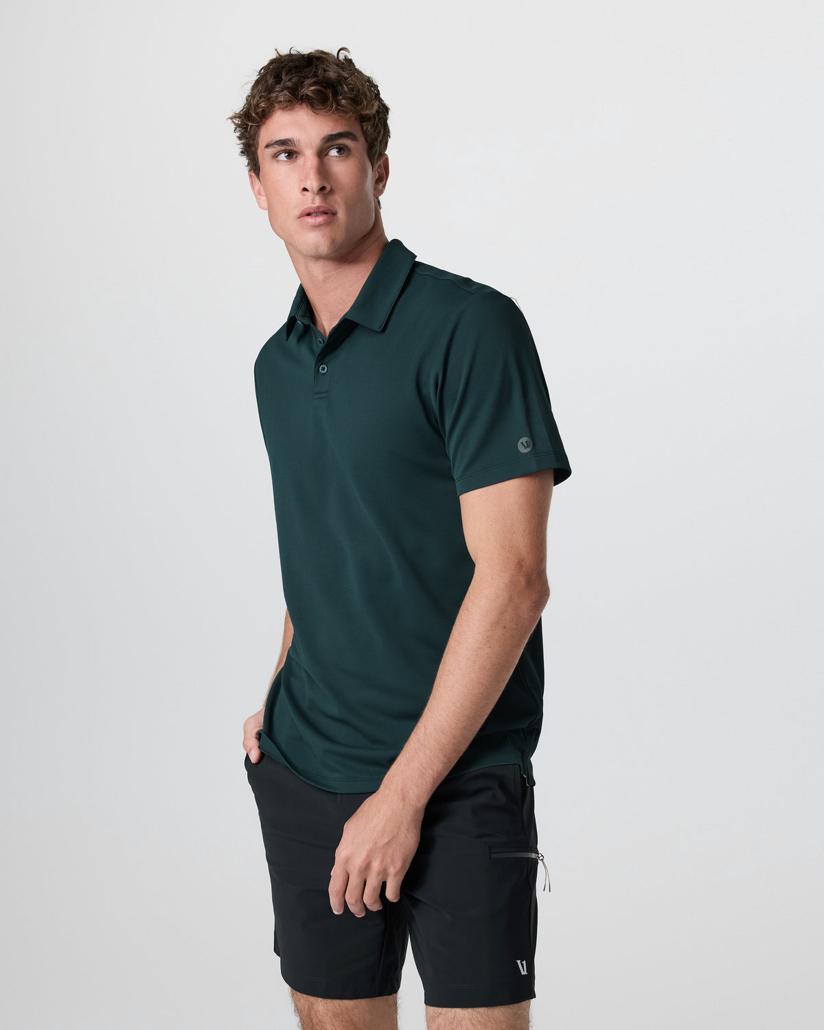 Men Vuori Gamepoint Polo Men's Deep Sea Tennis Shorts