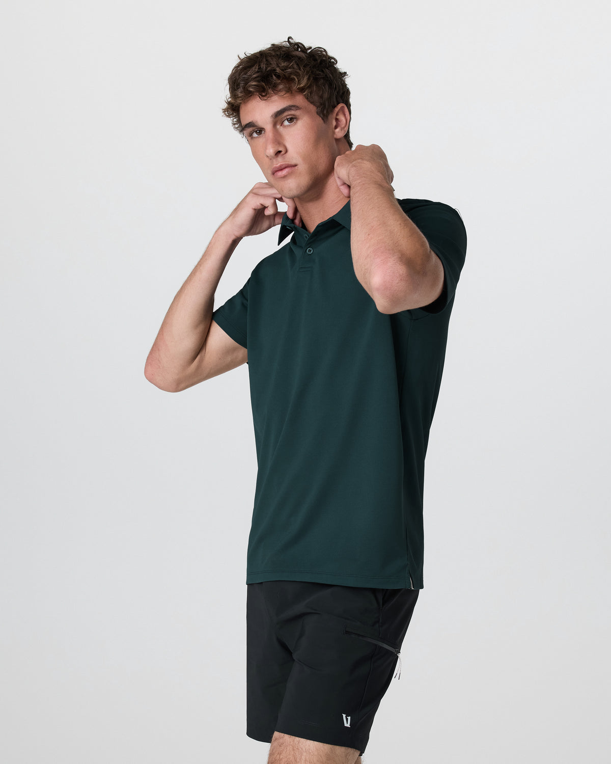 Men Vuori Gamepoint Polo Men's Deep Sea Tennis Shorts