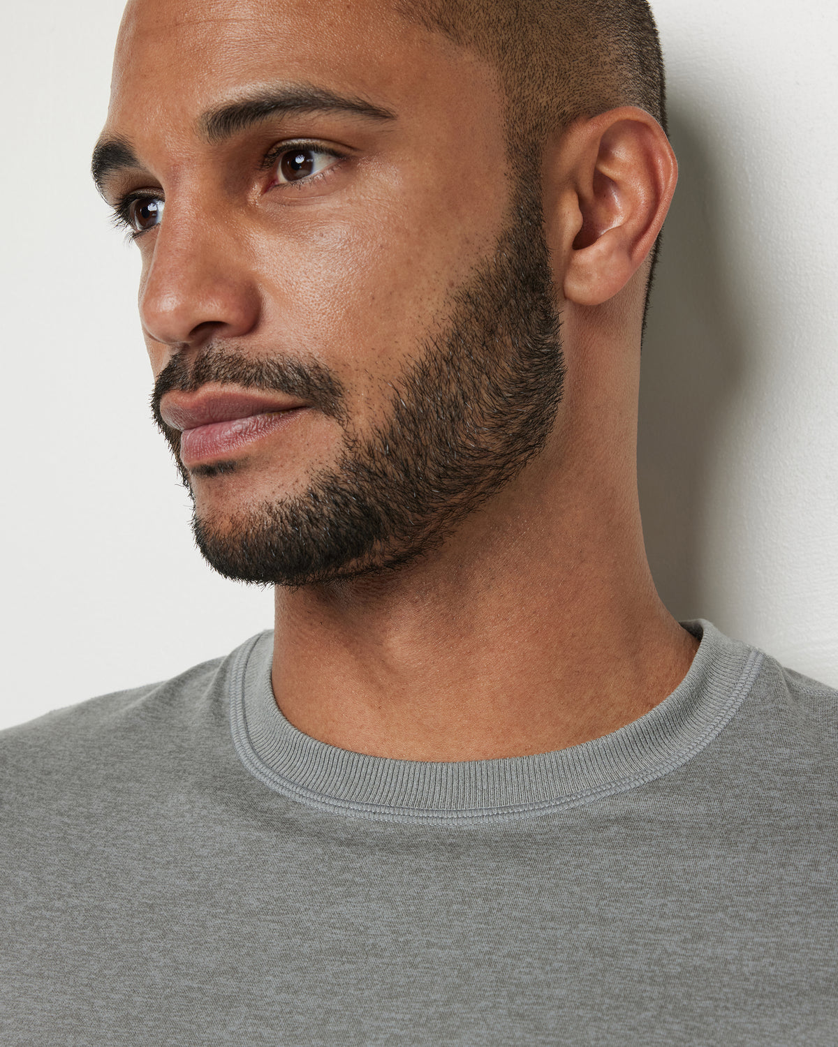 Men Vuori Short Sleeve Ponto Performance Tee Driftwood Heather