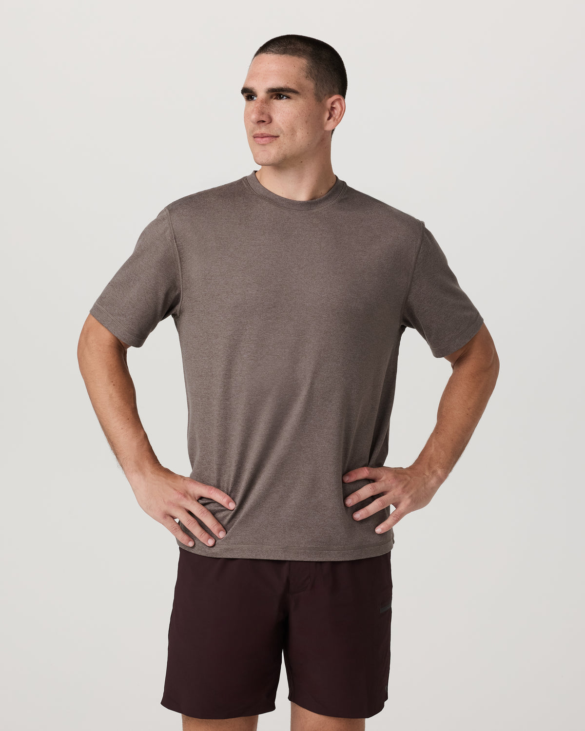 Men Vuori Men's Short Sleeve Ponto Tee - Relaxed Huckleberry