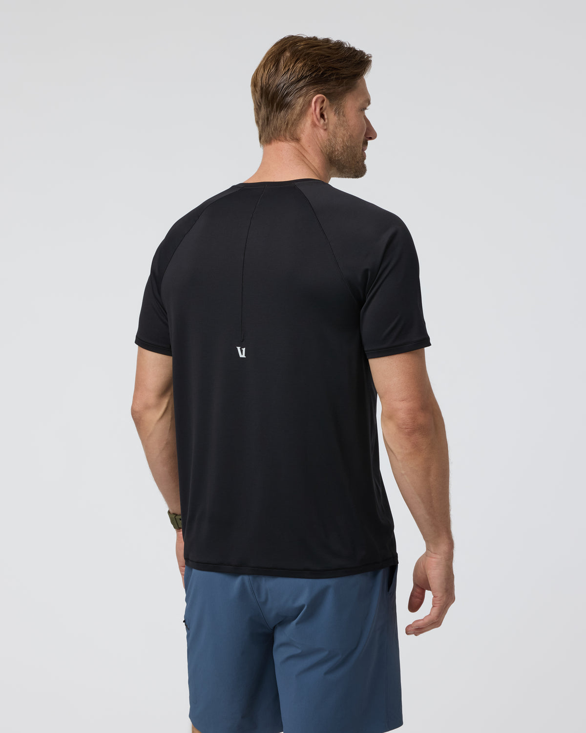Men Vuori Short Sleeve Precept Tech Tee Black