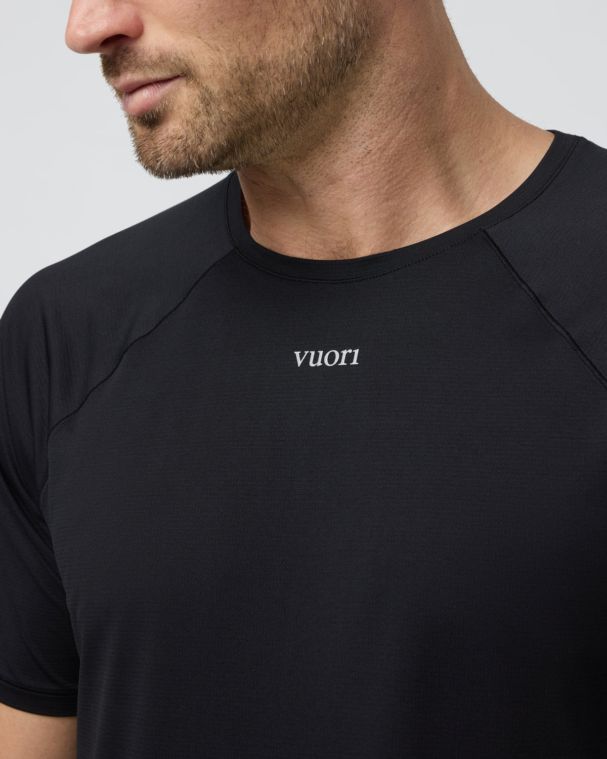Men Vuori Short Sleeve Precept Tech Tee Black
