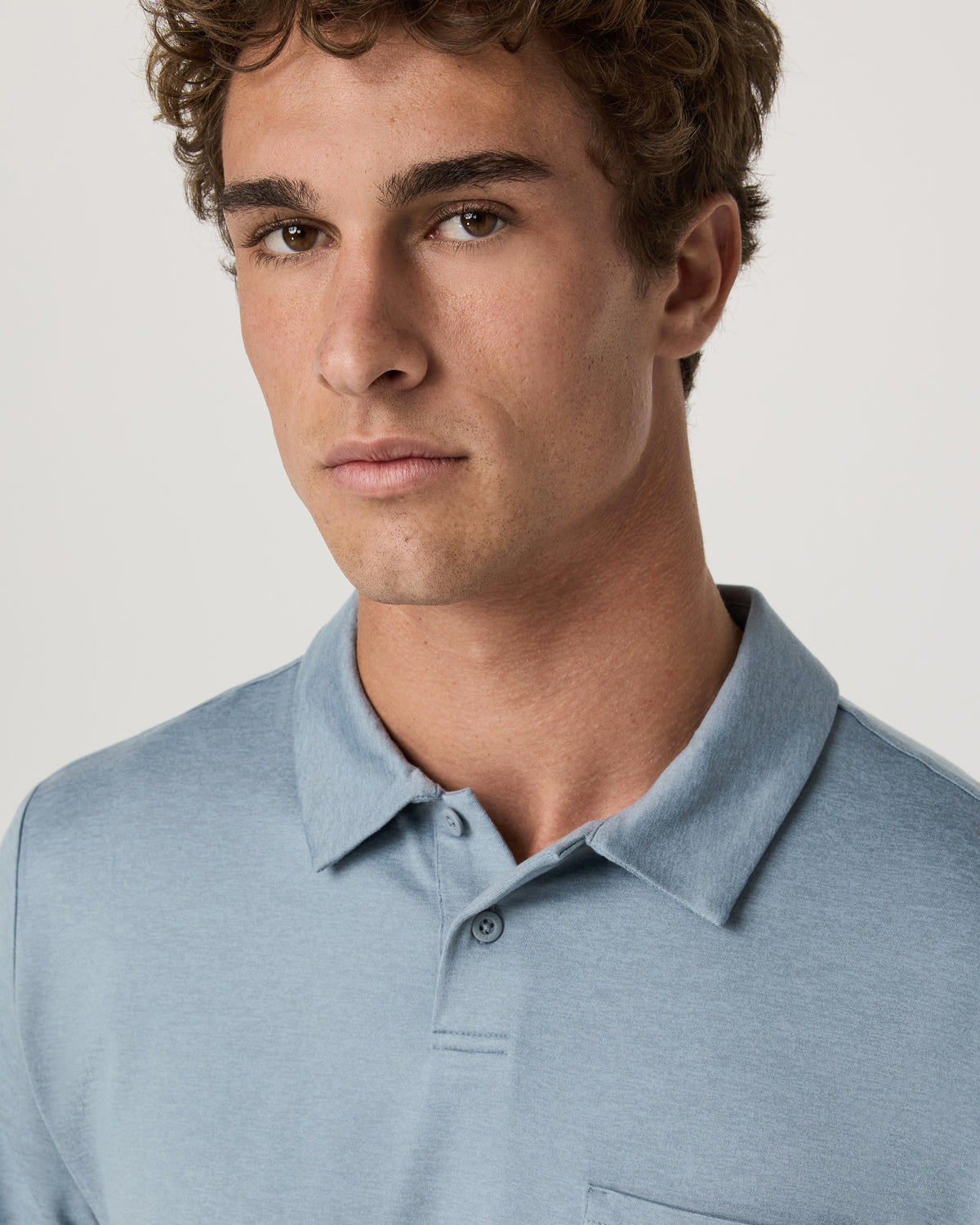 Men Vuori Men's Short Sleeve Ponto Performance Polo Flint Heather
