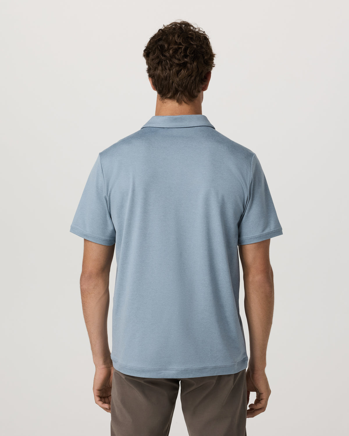 Men Vuori Men's Short Sleeve Ponto Performance Polo Flint Heather