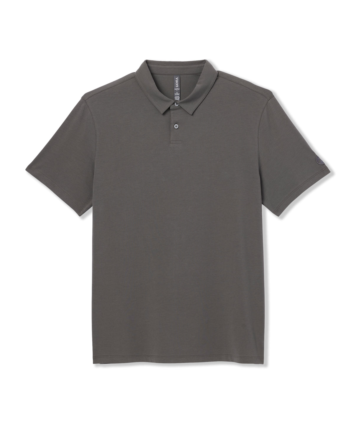 Men Vuori Short Sleeve Feather Polo Warm Grey