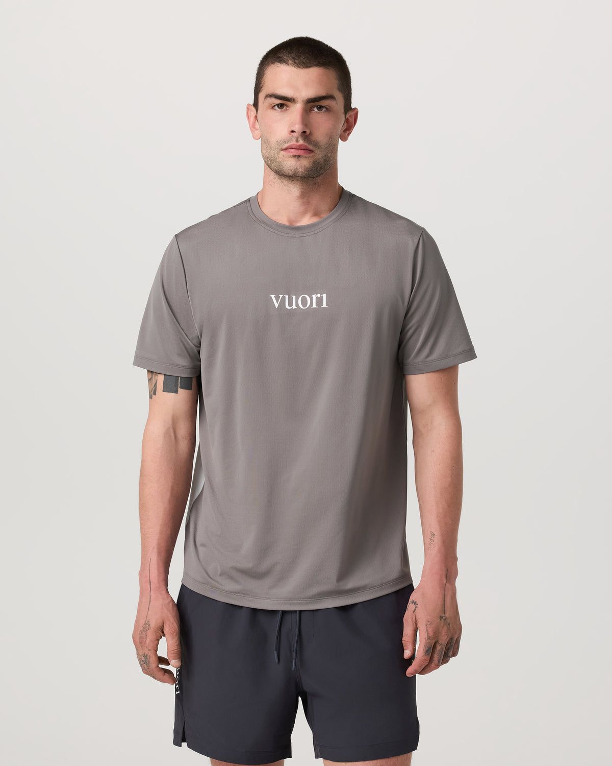 Men Vuori Short Sleeve Viewpoint Performance Tee 2.0 Pro Cavern