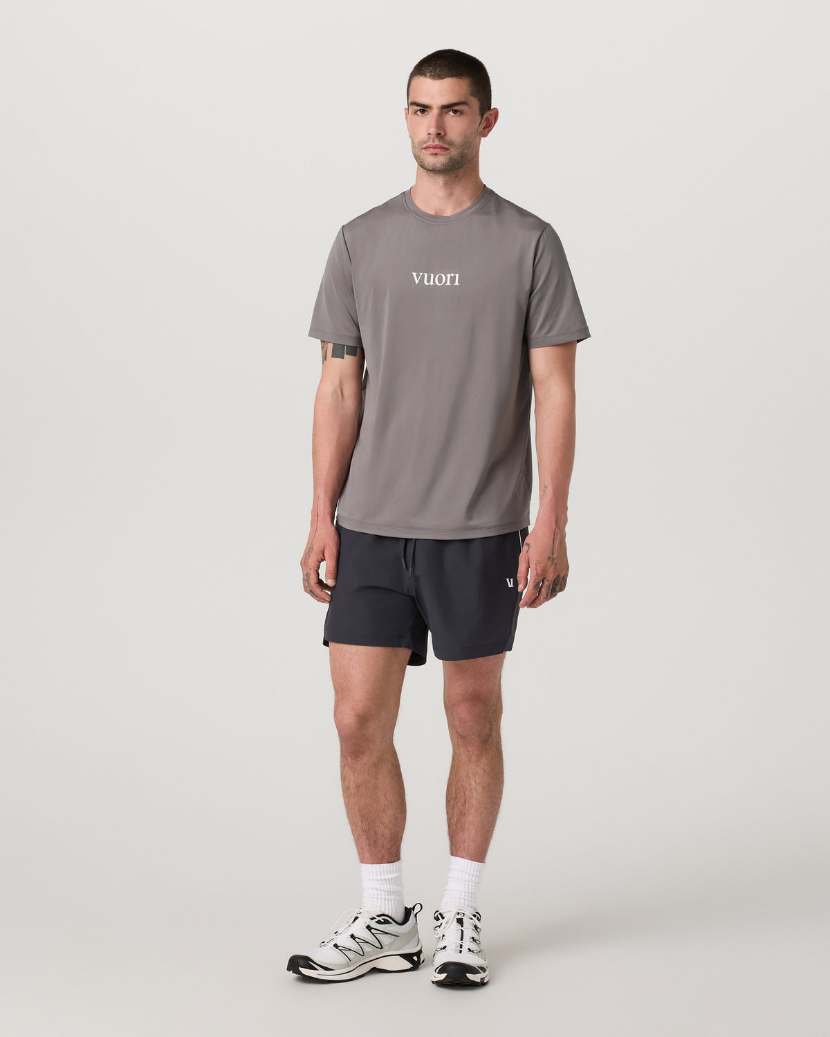 Men Vuori Short Sleeve Viewpoint Performance Tee 2.0 Pro Cavern