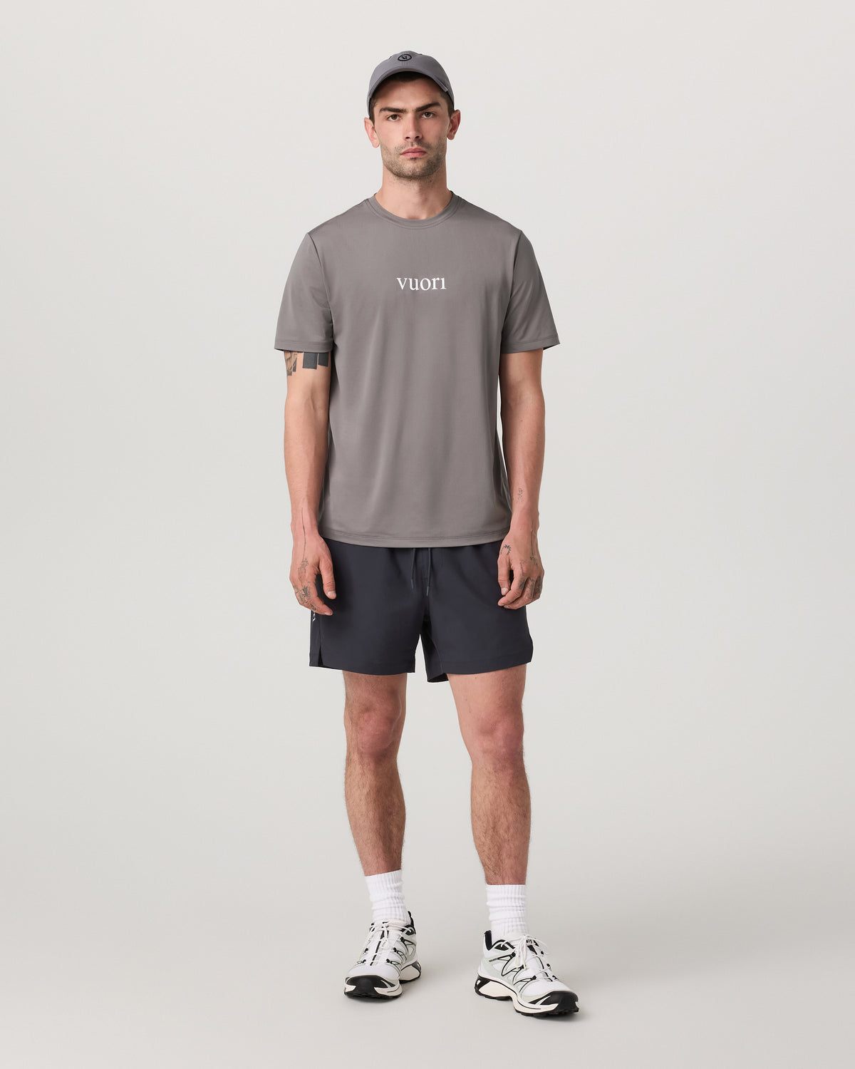 Men Vuori Short Sleeve Viewpoint Performance Tee 2.0 Pro Cavern