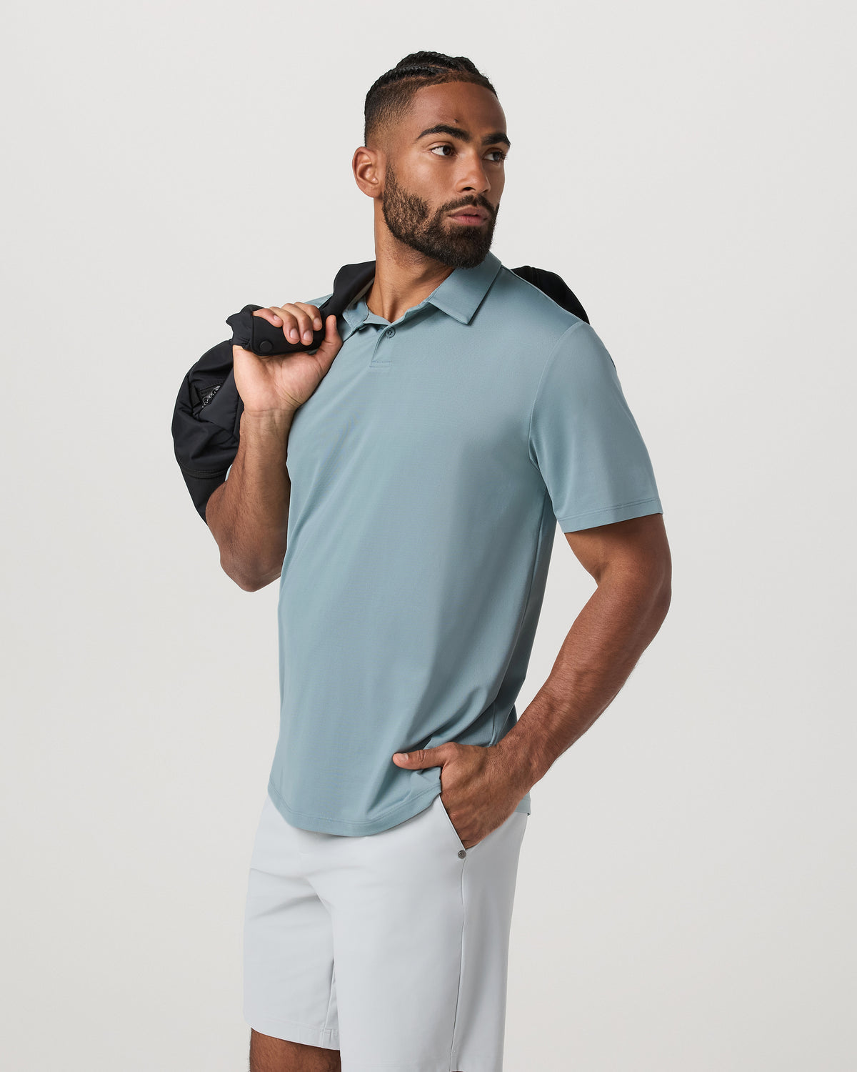 Men Vuori Short Sleeve Viewpoint Polo 2.0 Men's Mist Polo Shirt