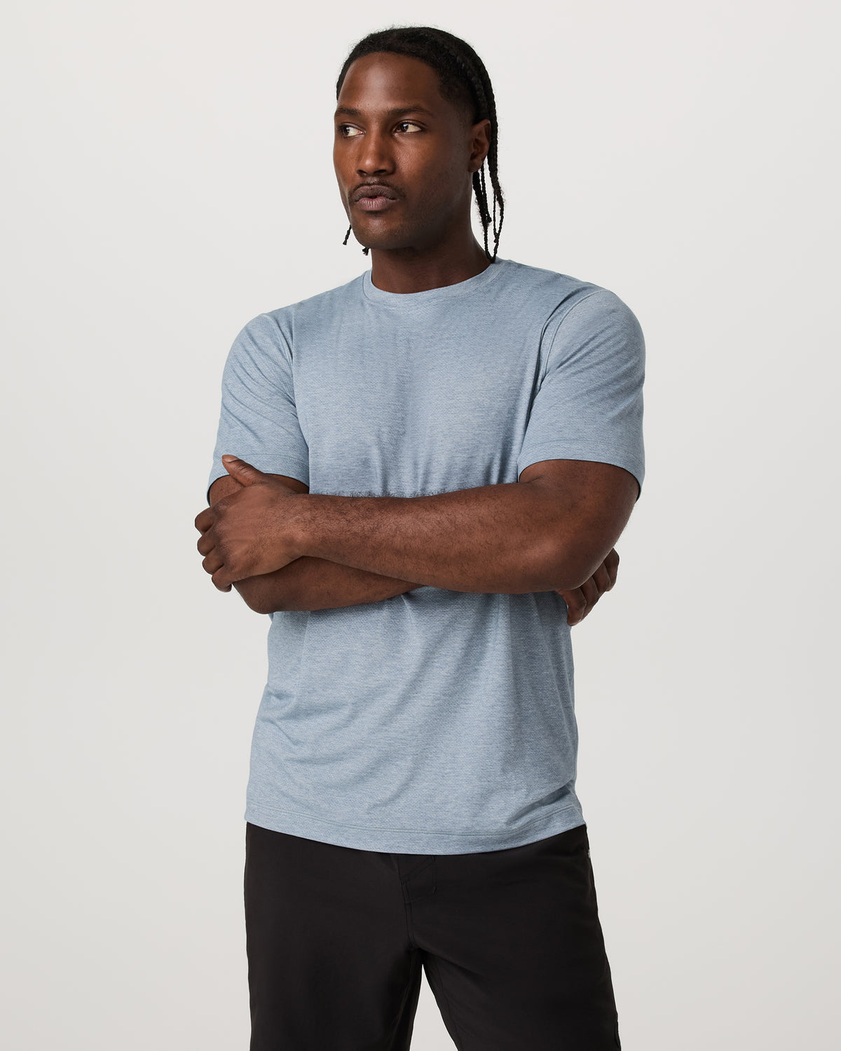 Men Vuori Short Sleeve Everyday Tee Men's Sea Glass Heather Tee