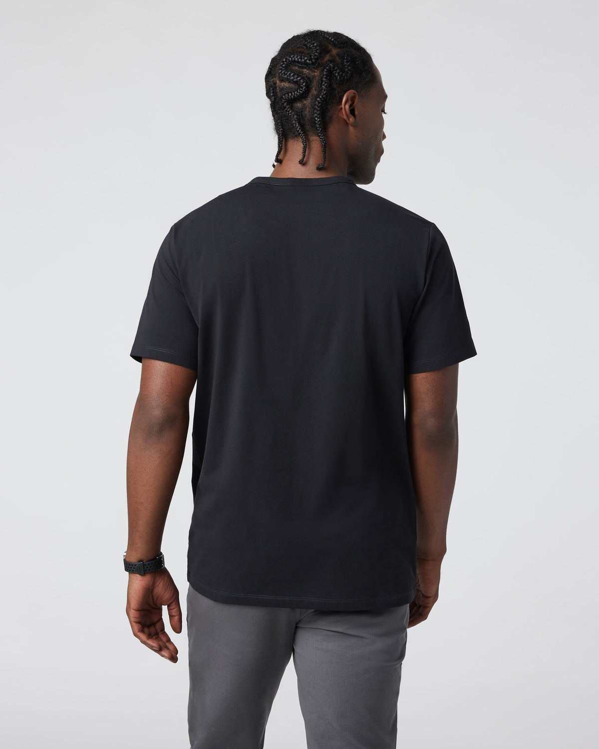 Men Vuori Men's Feather Pocket Tee Black Short-Sleeve Tee
