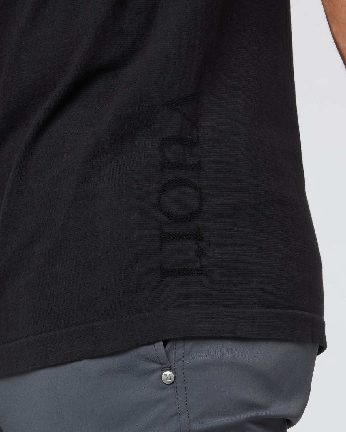 Men Vuori Weston Seamless Tee Men's Black Short Sleeve Tee