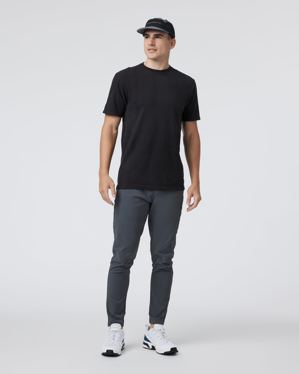 Men Vuori Weston Seamless Tee Men's Black Short Sleeve Tee