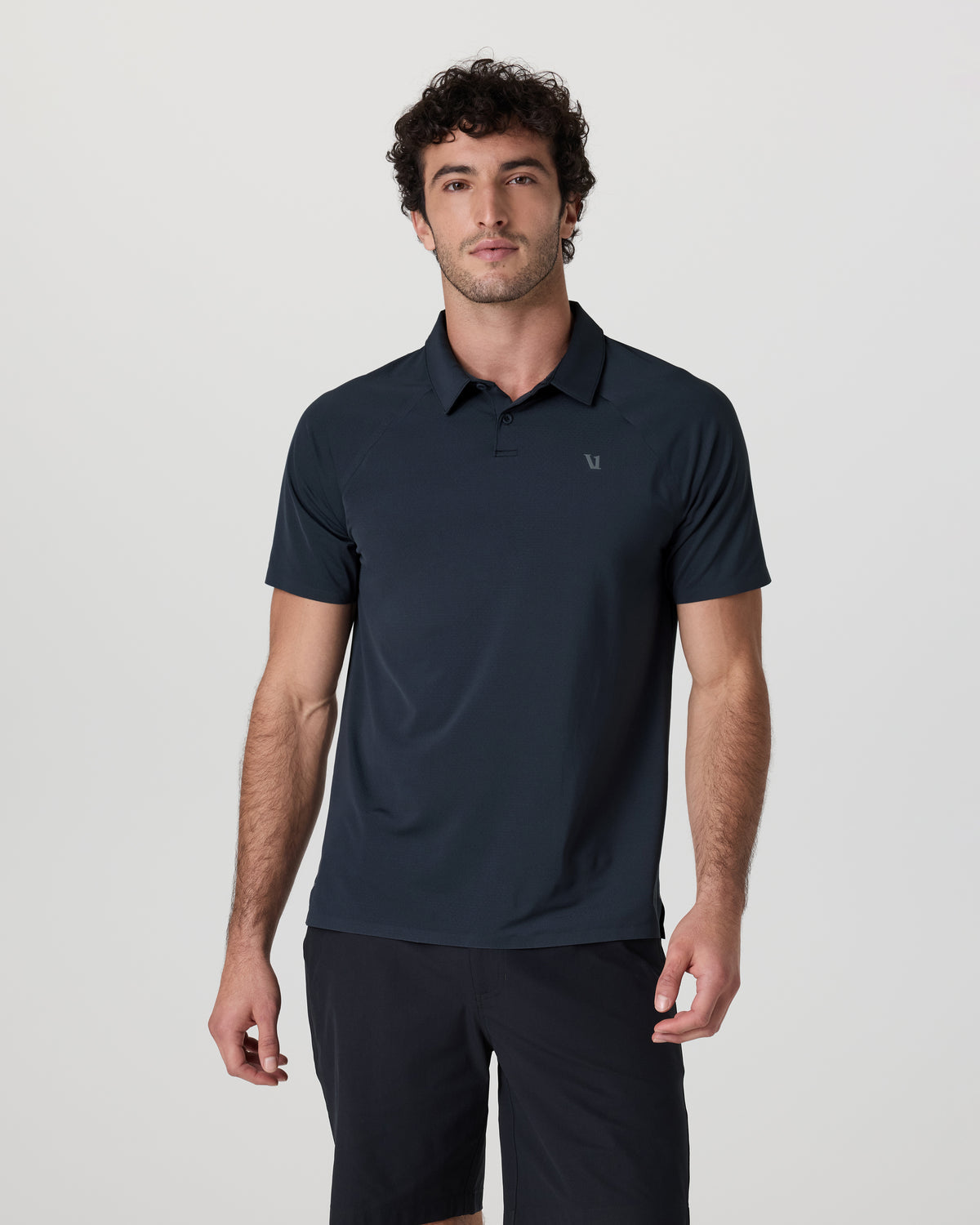 Men Vuori Short Sleeve Viewpoint Polo Navy