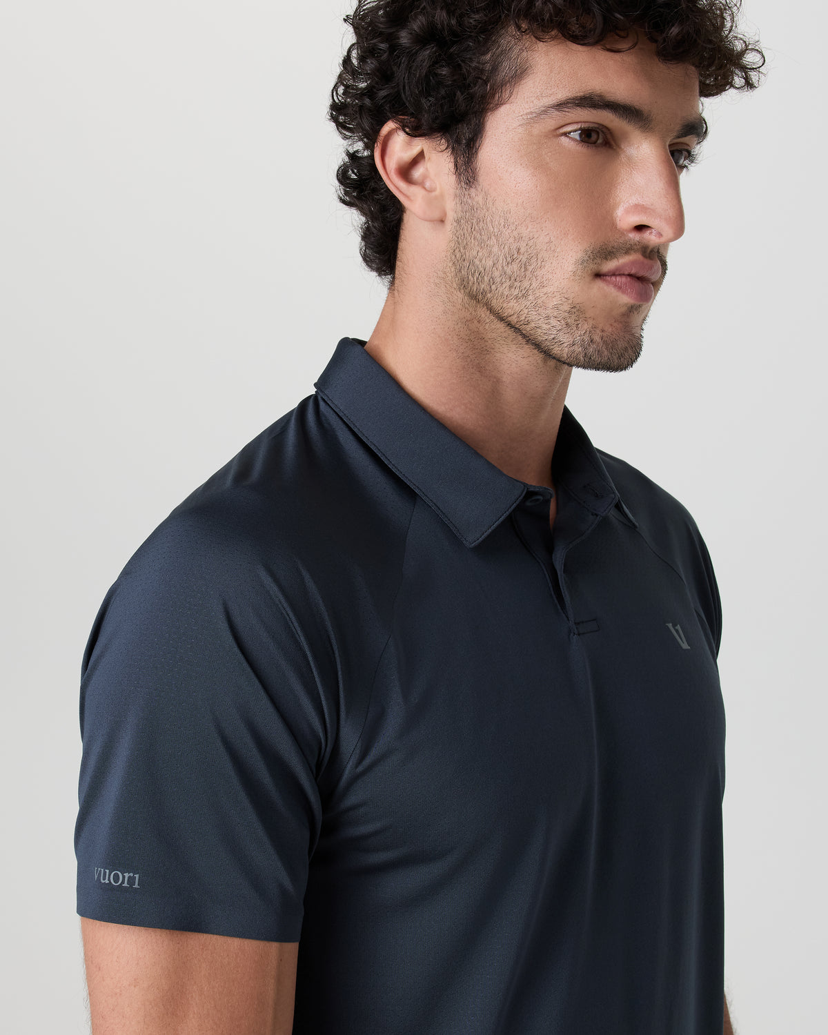 Men Vuori Short Sleeve Viewpoint Polo Navy