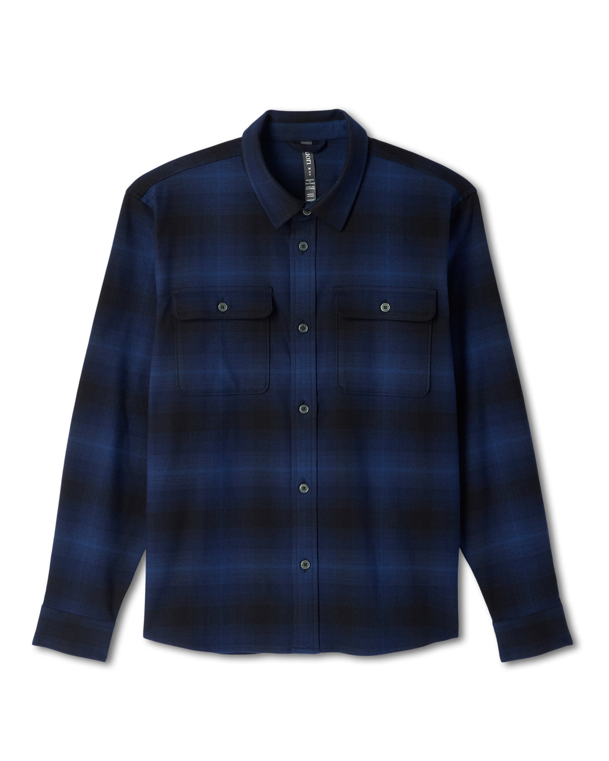 Men Vuori Long Sleeve Flannel Button Down Men's Blue Coast Shirt