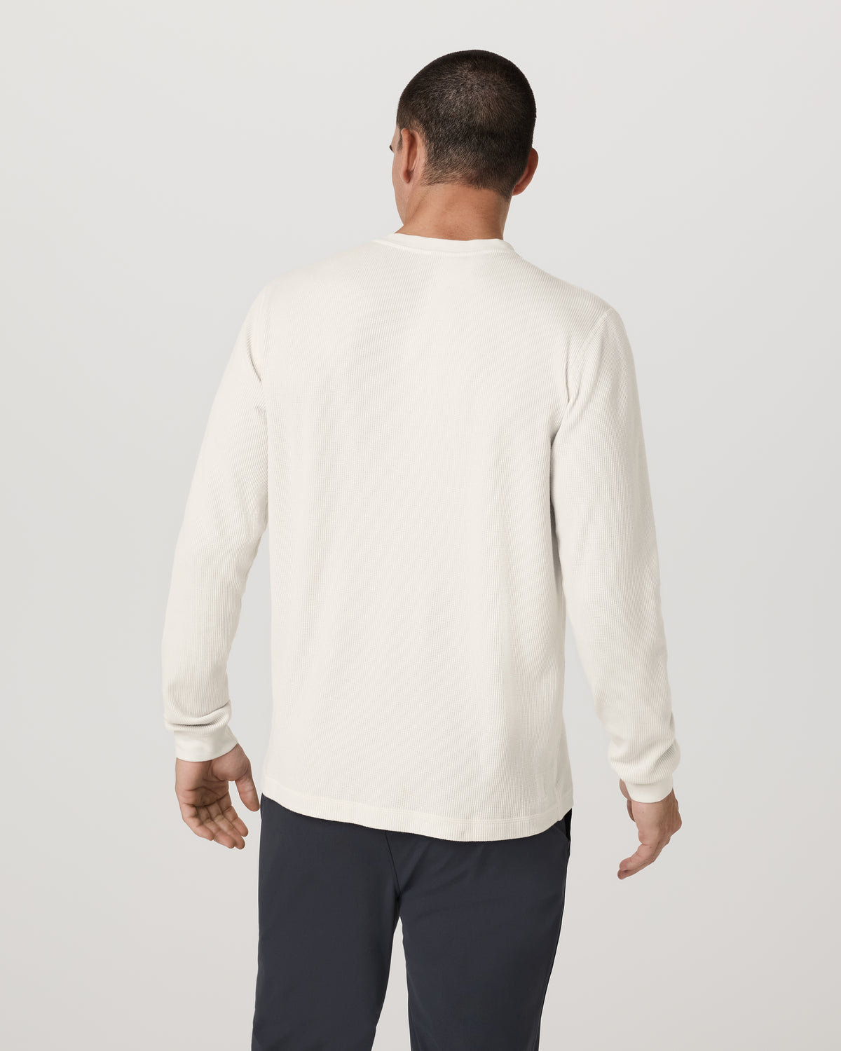 Men Vuori Waffle Henley Men's Marshmallow Henley Top