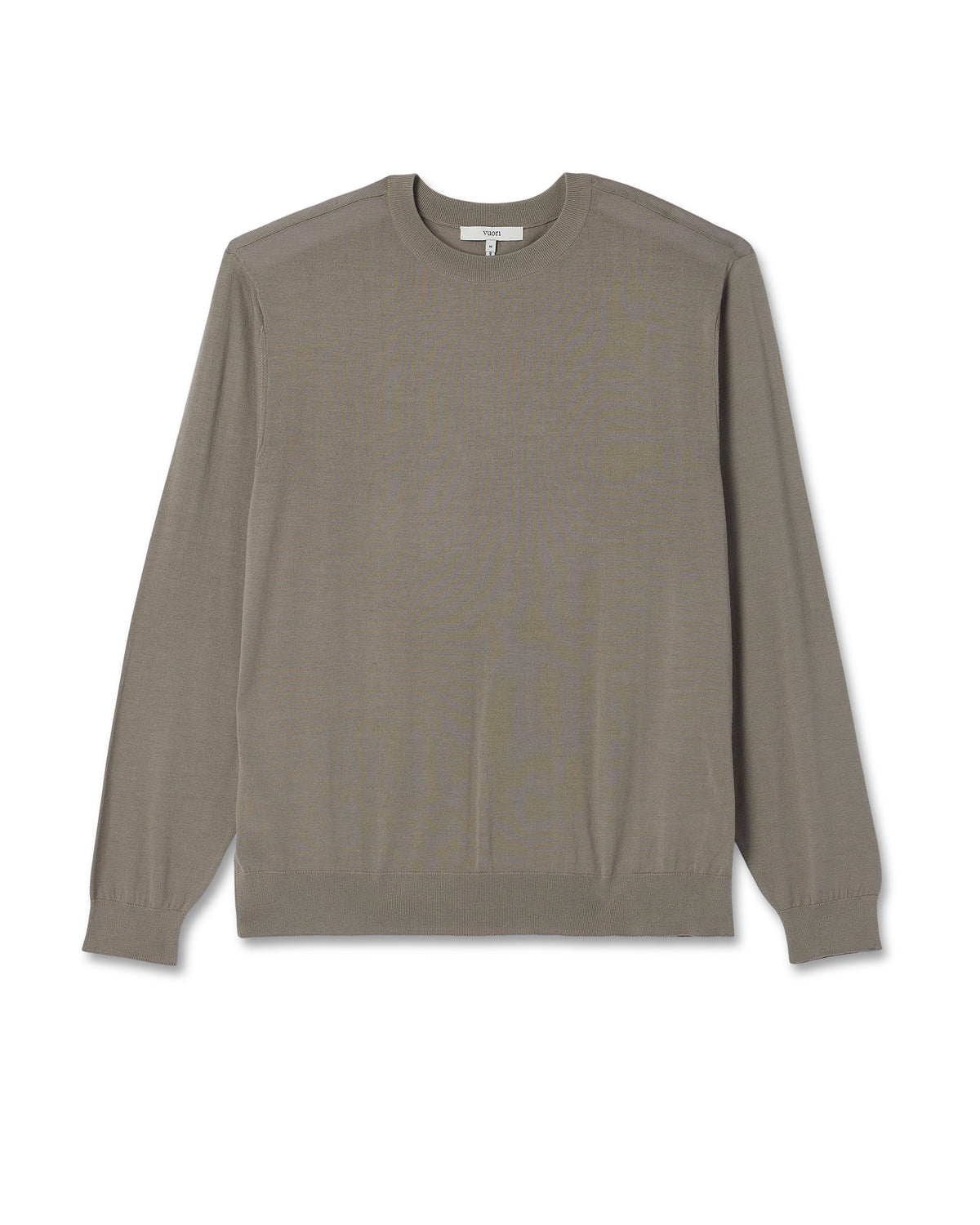 Men Vuori Merino Fine Gauge Wool Sweater Men's Taupe Sweater