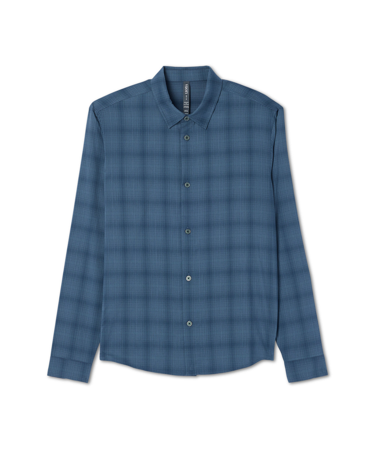 Men Vuori Long Sleeve Plaid Button Down Shirt Men's Abyss Shirt