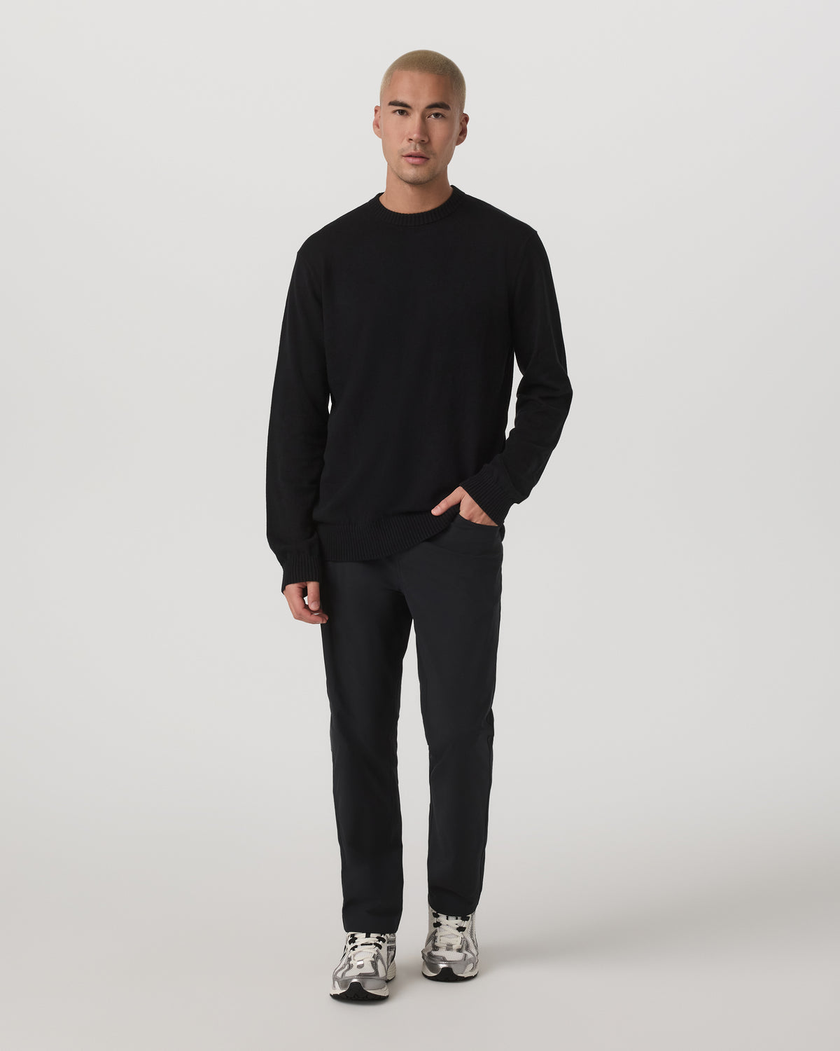 Men Vuori Fluent Sweater Men's Black Sweater