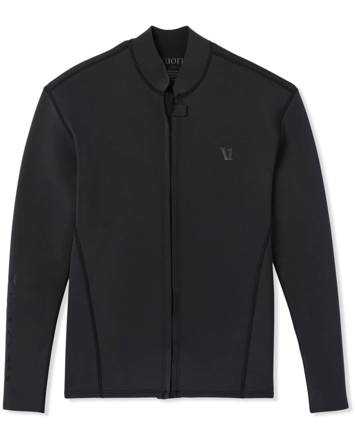 Men Vuori Long Sleeve Yulex Wetsuit Top Washed Black