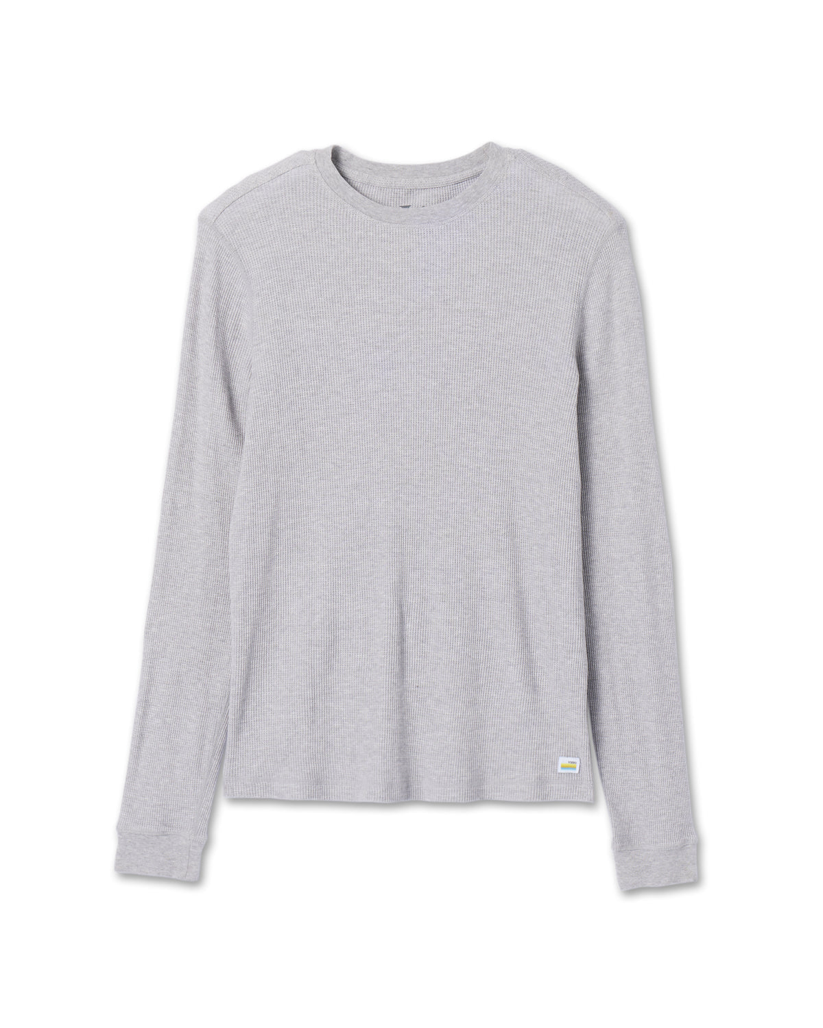 Men Vuori Waffle Crew Men's Light Grey Thermal Shirt