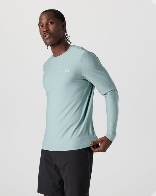 Men Vuori Uluwatu UPF Long Sleeve Sea Spray Heather