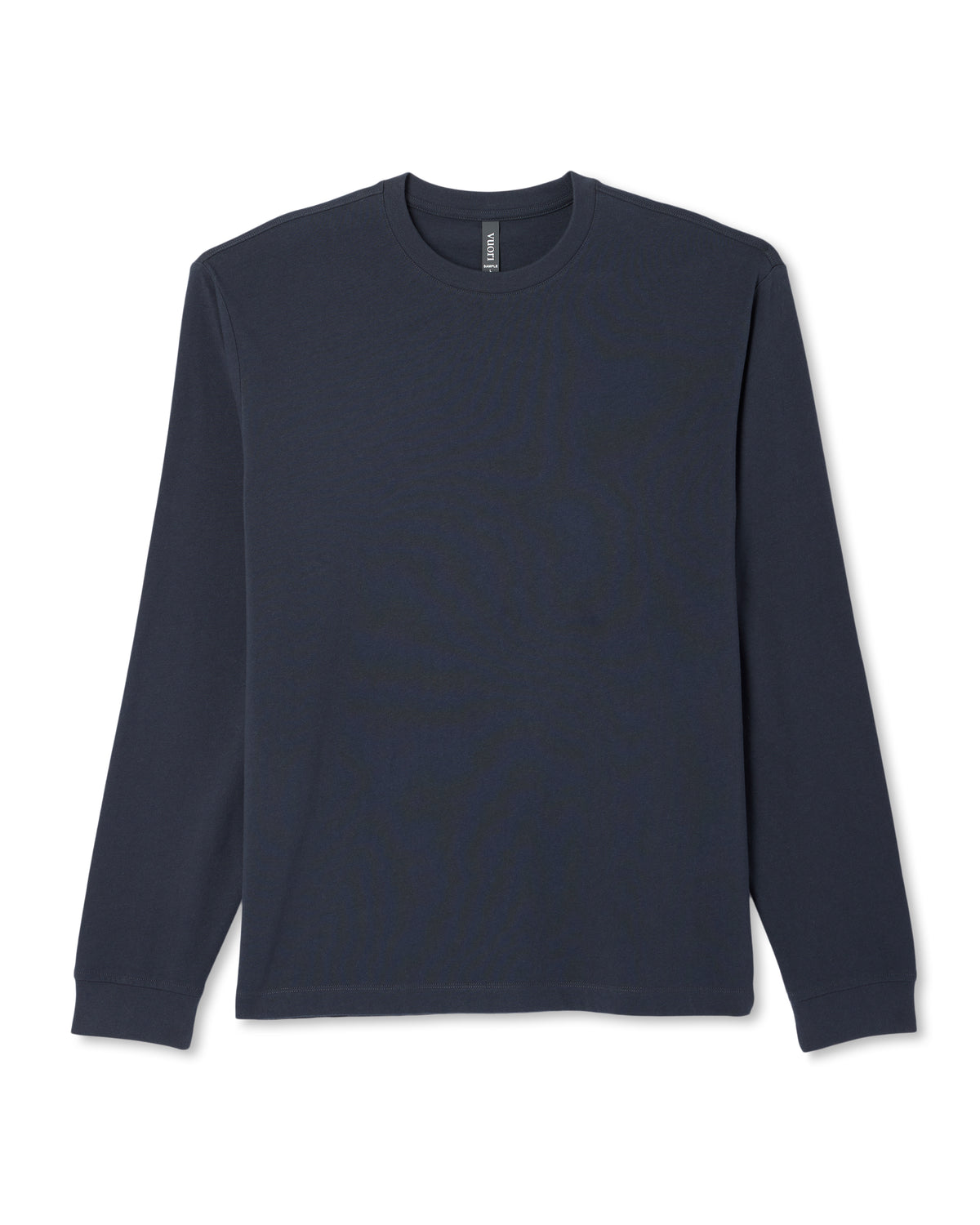 Men Vuori Long Sleeve Heavyweight Cotton Tee Men's Navy Shirt