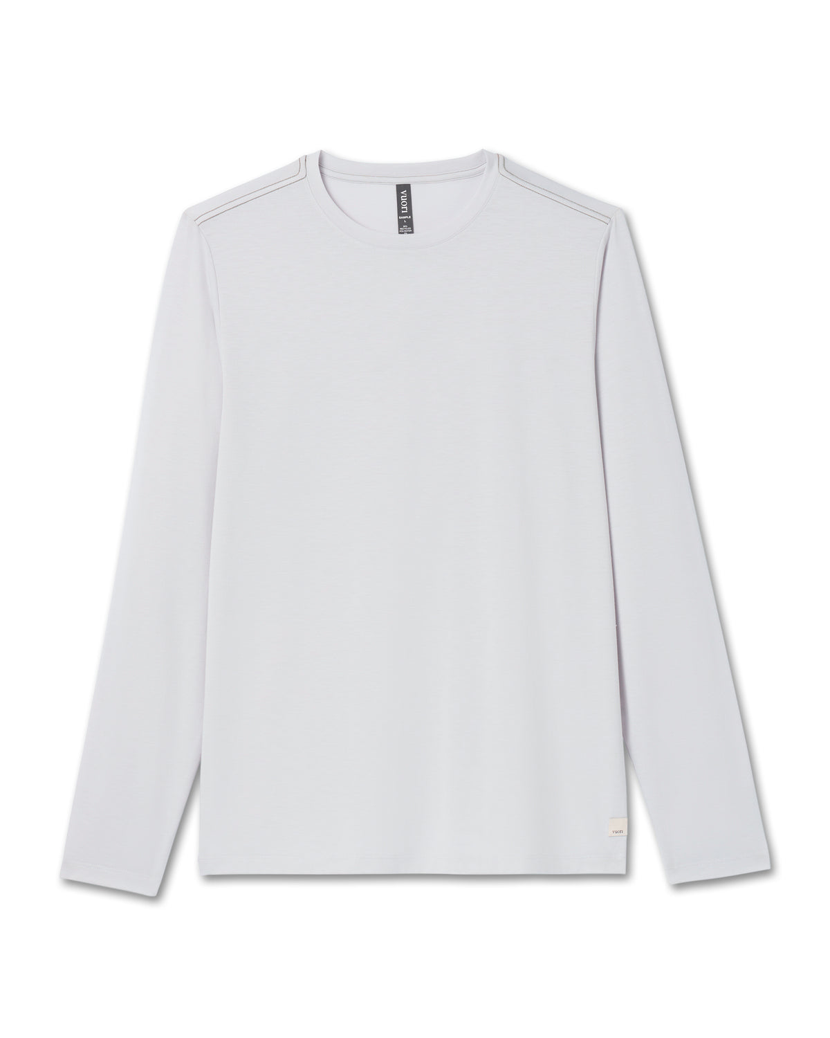 Men Vuori Long Sleeve Current Tech Tee Frost Grey
