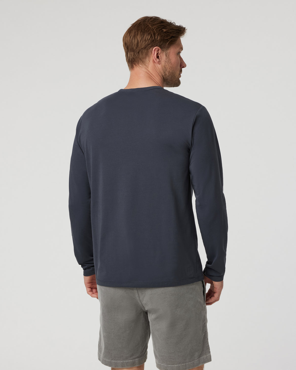 Men Vuori Long Sleeve Men's Feather Tee Navy