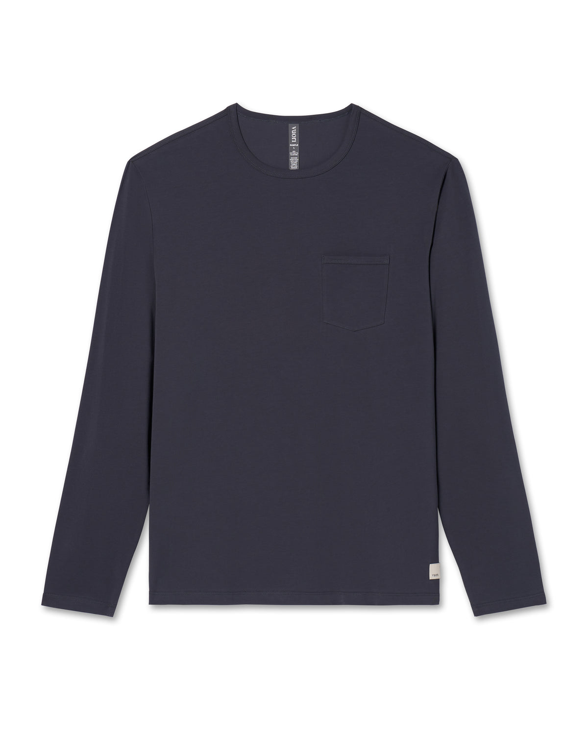 Men Vuori Long Sleeve Men's Feather Tee Navy